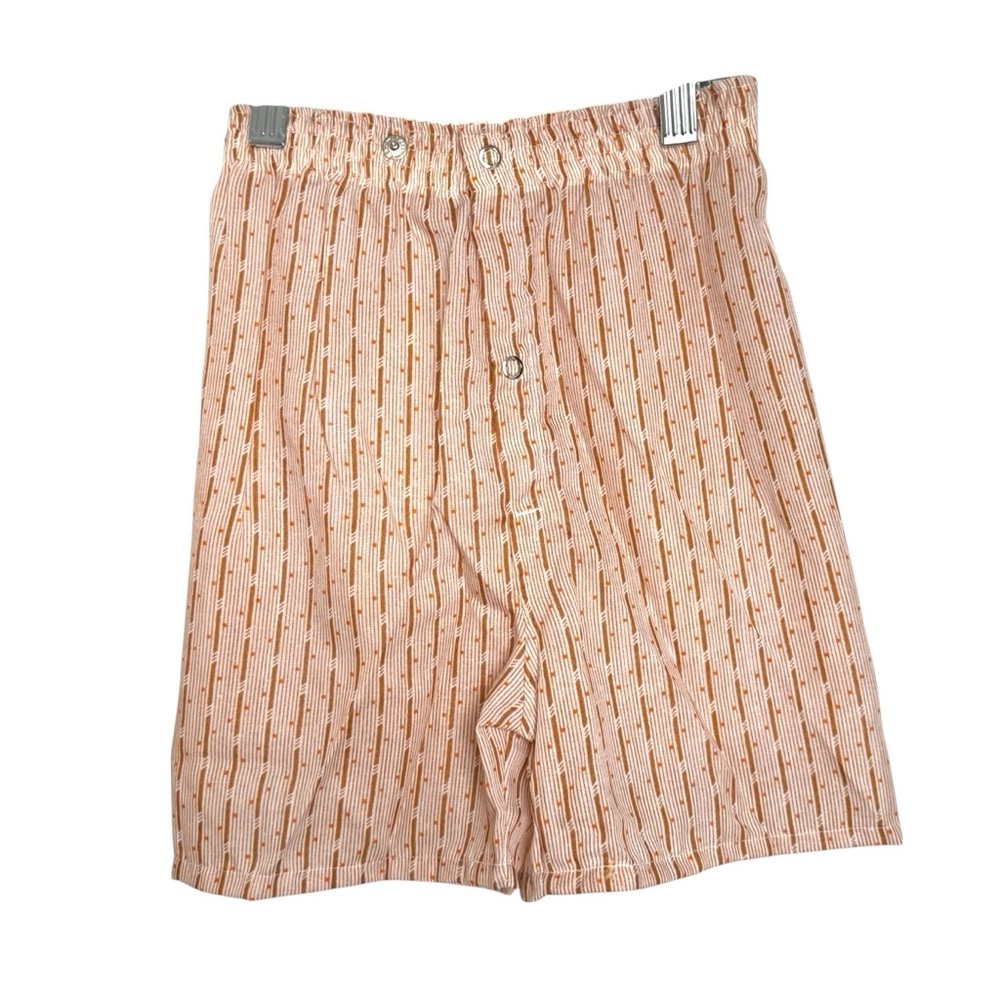 Vintage BVD Flame‑Resistant Permanent‑Press Pajamas Boys Size 8 Orange / Brown - Picture 3 of 8